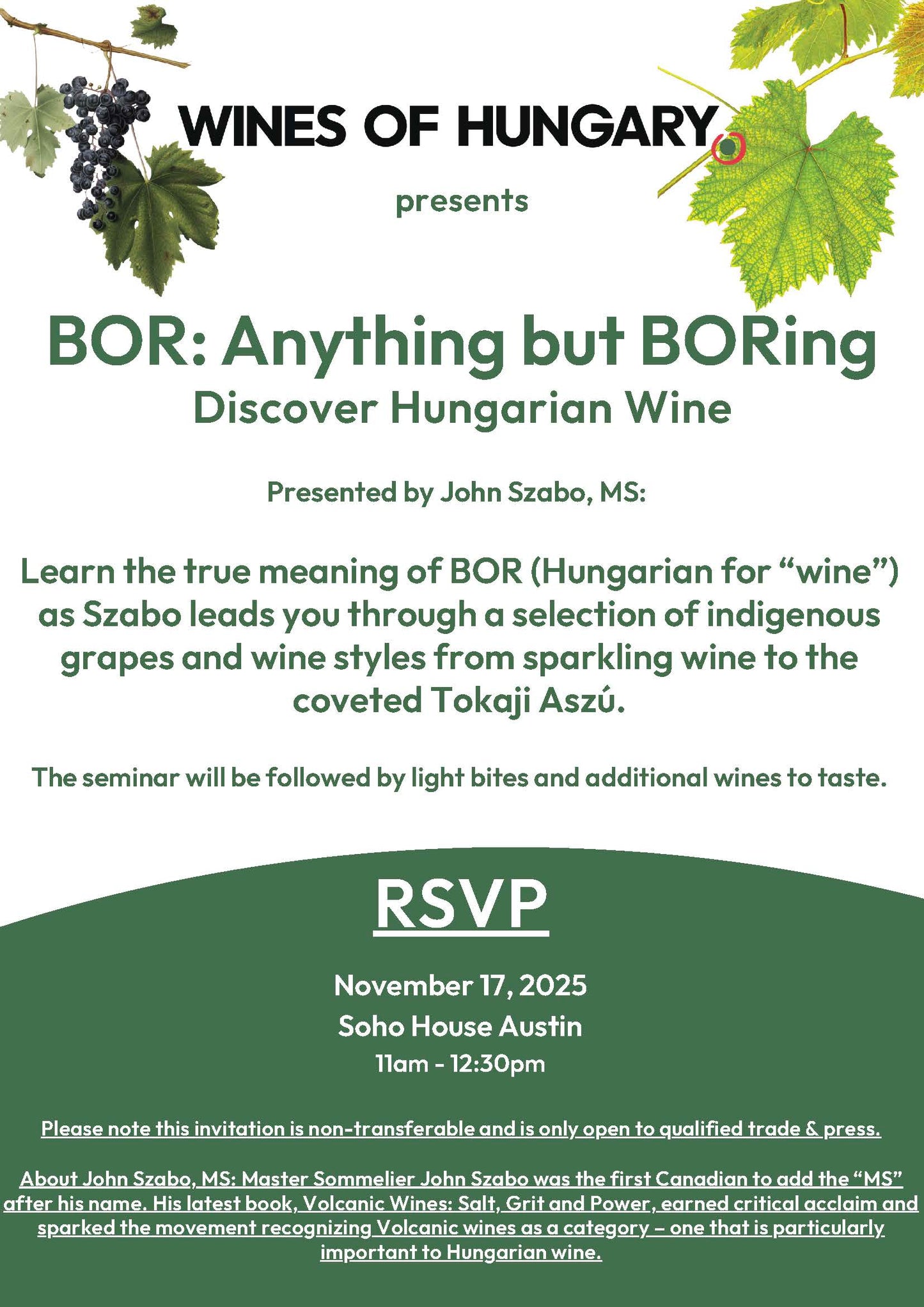 Wines of Hungary with John Szabo, MS